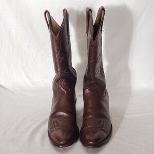 Lucchese Classic Handmade In USA Cowboy Boots L452423 Brown Cowhide Leather 9US
